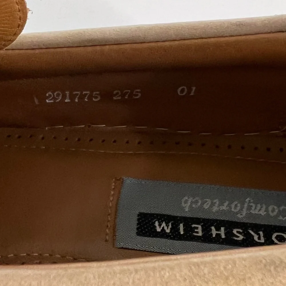 Florsheim Comfortech Beige Tan Suede Leather Slip On Loafers Size 10